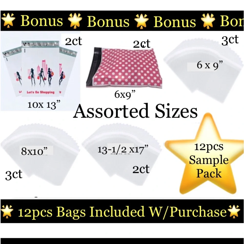 200ct~Thank you Stickers W/Bonus Sample Bags 🌟🆕🌟  (2-200ct For $20)